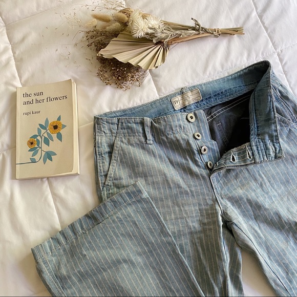 Free People Denim - 3/$20 Free People pinstripe highrise flare jeans